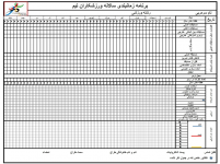 برنامه زمان بندی تمرینات سالانه ورزشکاران تیم